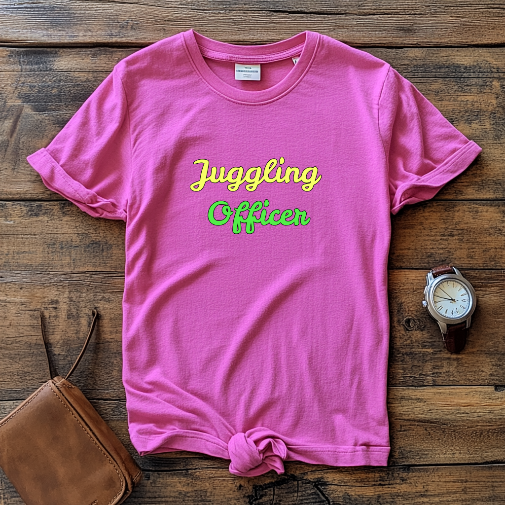 Stylish Juggling Officer T-Shirt