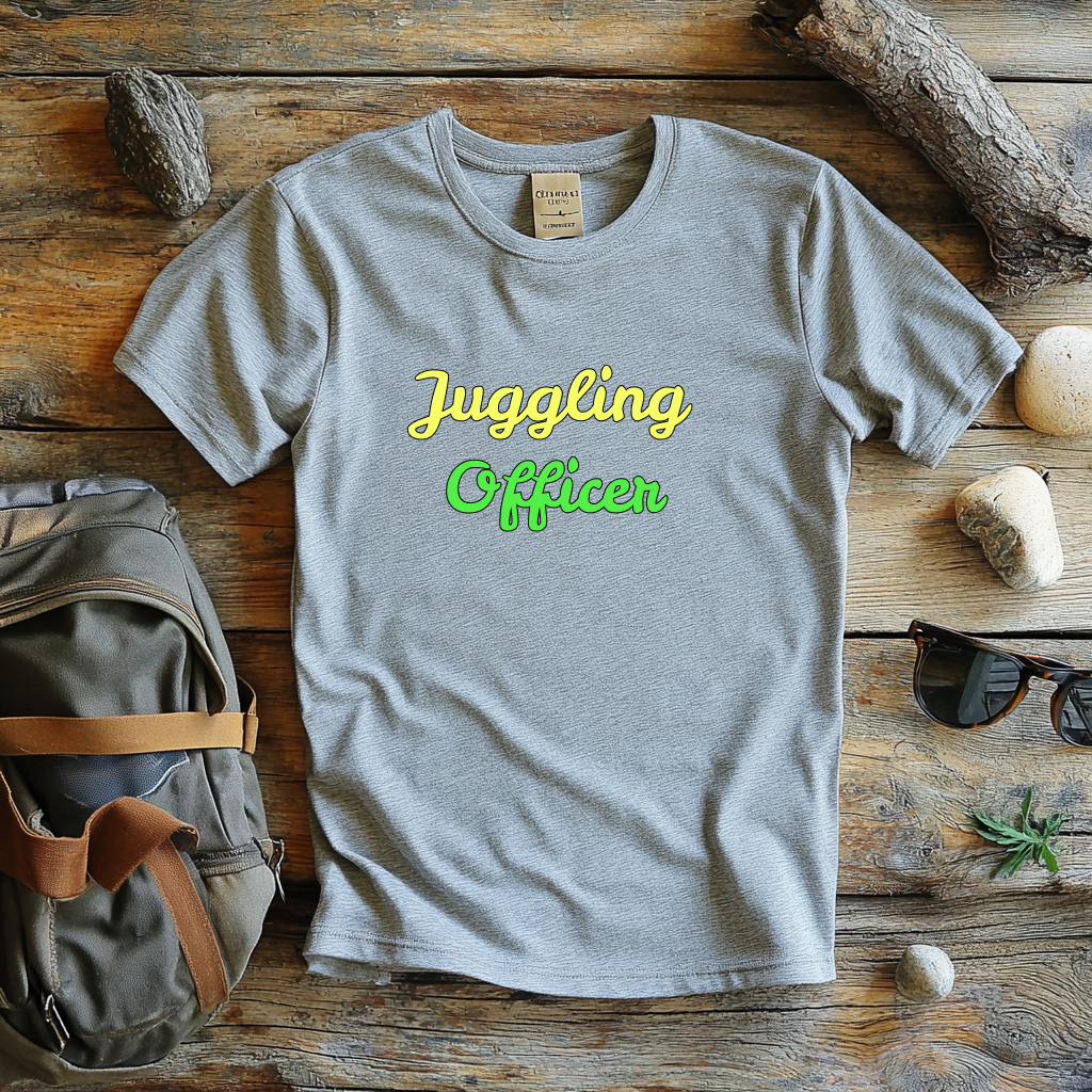 Stylish Juggling Officer T-Shirt