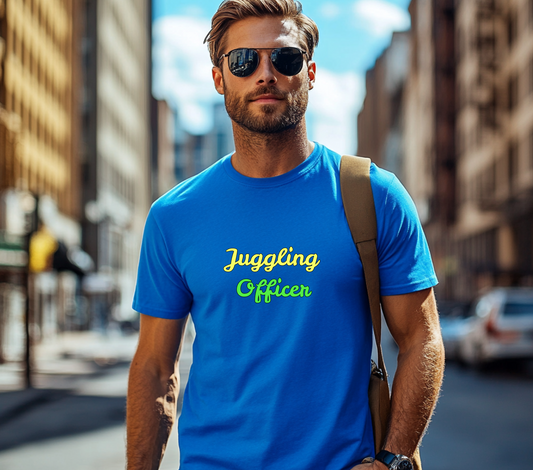 Stylish Juggling Officer T-Shirt